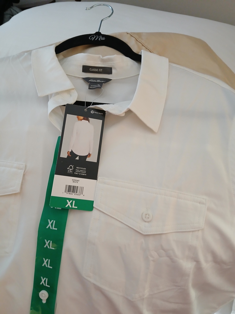 Eddie Bauer White Classic Fit Women's Blouse